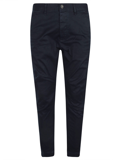 Shop Dsquared2 Sexy Chino Cotton Trousers In Navy