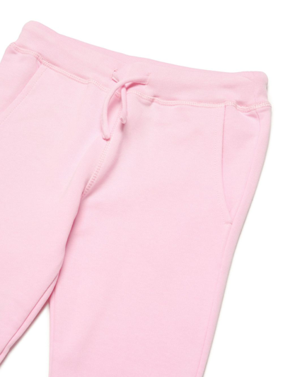 Dsquared2 Logo-print Drawstring Track Pants In Pink