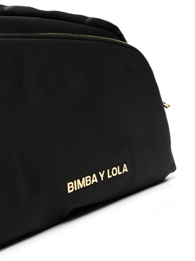 Bimba Y Lola Logo-embellished Multi-pocket Crossbody Bag In Negro