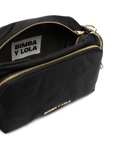 Bimba Y Lola Logo-embellished Multi-pocket Crossbody Bag In Negro