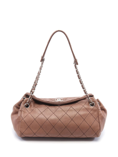 Chanel Wild Stitch Brown Leather ref.162703 - Joli Closet