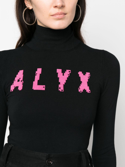 Alyx Black Logo Sweater In Black