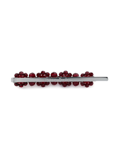 Simone Rocha Flower Hair Clip In Red
