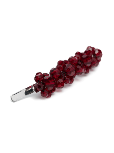 Simone Rocha Flower Hair Clip In Red