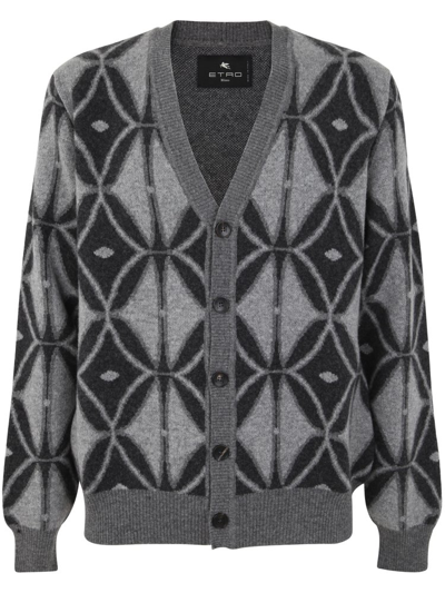 Shop Etro Patterned In Grey