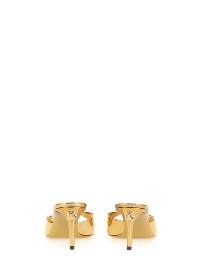 Shop Dolce & Gabbana Mule Sandal. In Gold