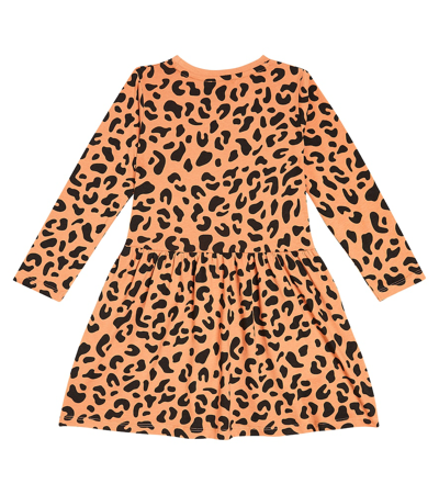 Liewood Lima Leopard-print Cotton Jersey Dress In Multicoloured