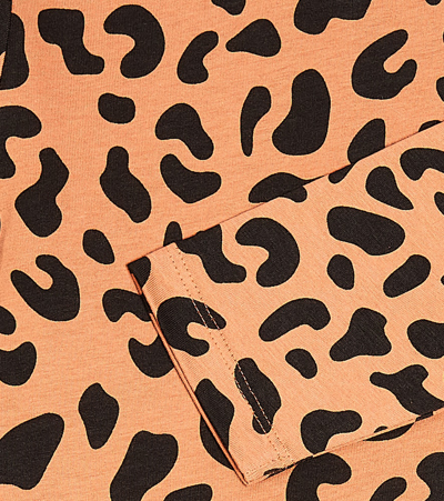 Liewood Lima Leopard-print Cotton Jersey Dress In Multicoloured