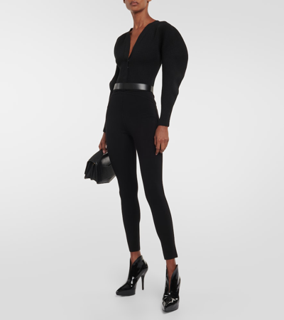 Alaïa 'slik' Ankle Boots In Black