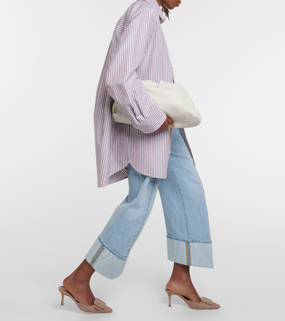 Manolo Blahnik 50mm Maysale Suede Mules In Brown