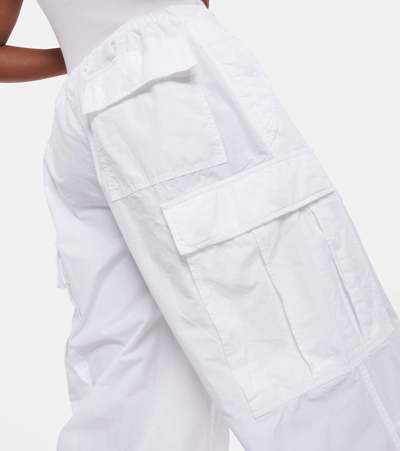 Shop Nili Lotan Lison Cotton Gabardine Cargo Pants In White
