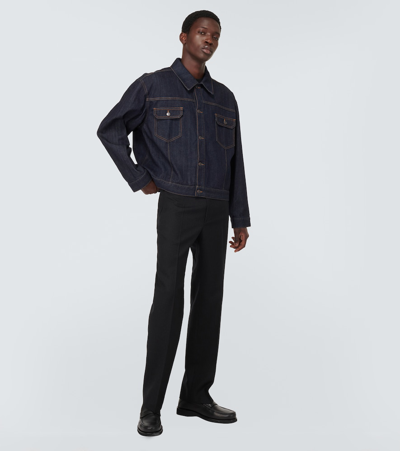 Shop The Row Orson Denim Jacket In Blue