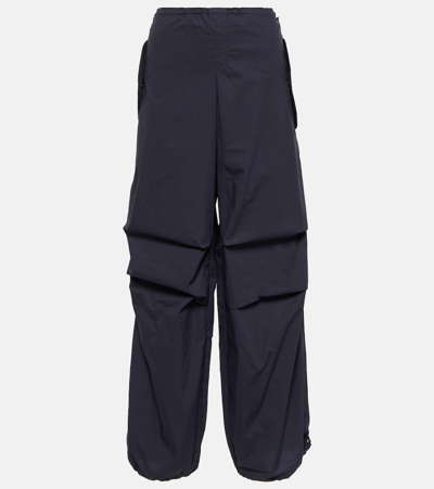 Shop Ag Cotton Cargo Pants In Blue