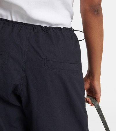 Shop Ag Cotton Cargo Pants In Blue