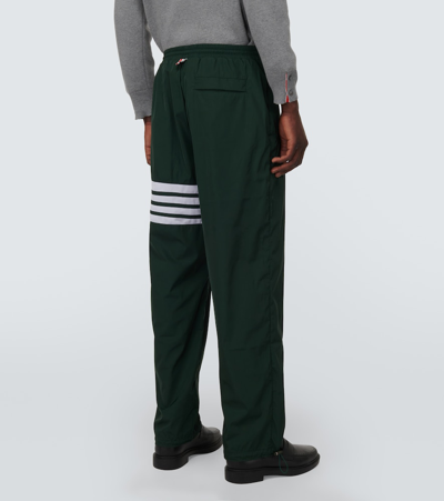 Shop Thom Browne Technical Sweatpants In Green