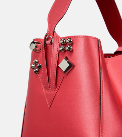 Christian Louboutin Cabachic Mini Satin Bucket Bag In Pink