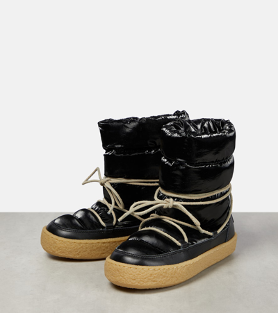 Shop Isabel Marant Zimlee Padded Snow Boots In Black