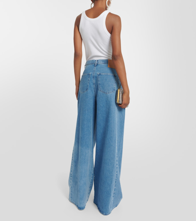 Giuseppe Di Morabito High-rise Wide-leg Jeans In Blau