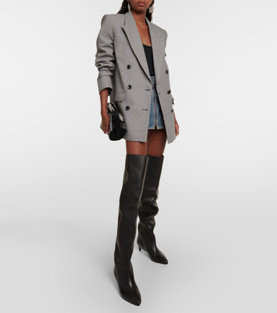 Isabel Marant Leather Over-the-knee Boots In Black