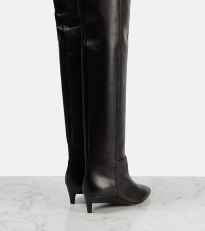 Isabel Marant Leather Over-the-knee Boots In Black
