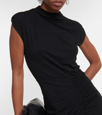 Shop Diane Von Furstenberg Apollo Jersey Maxi Dress In Black