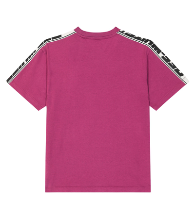 Shop Off-white Logo Cotton Jersey T-shirt In Black