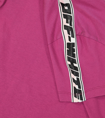 Off-white Logo Cotton Jersey T-shirt In Black