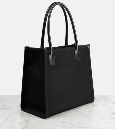 Christian Louboutin Nastroloubi Large Canvas Tote Bag In Black