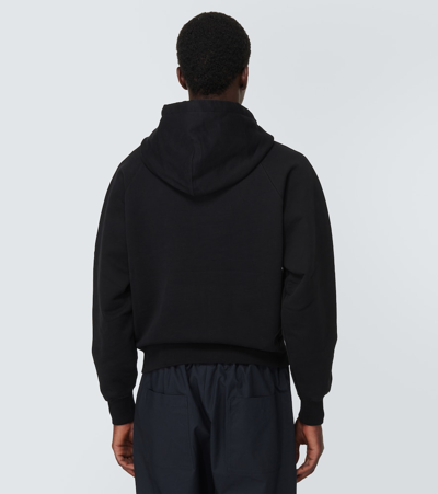 Ami Alexandre Mattiussi Zip-up Hoodie With Kangaroo Pocket And Drawstring Hood In Black
