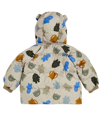Shop Liewood Baby Polle Printed Down Jacket In Multicoloured