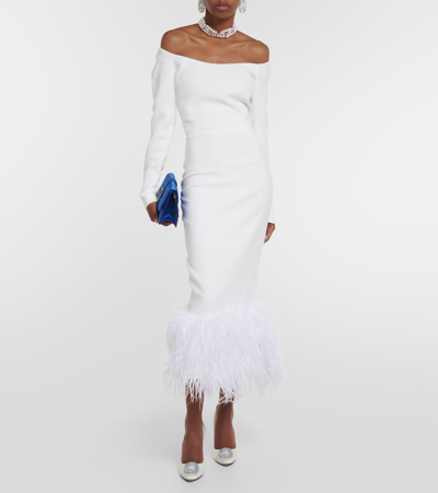 Manolo Blahnik Bridal Hangisi 105 Embellished Satin Pumps In White