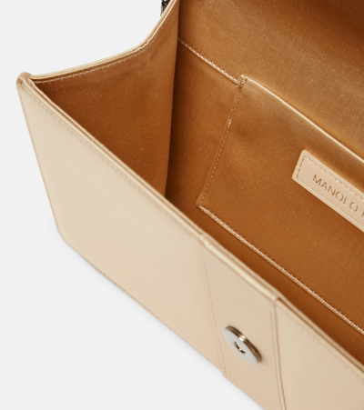 Manolo Blahnik Capri Handbag In Beige