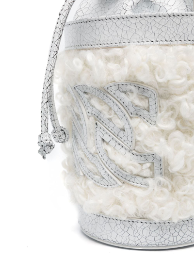 Casadei Giulia Bucket Bag In White