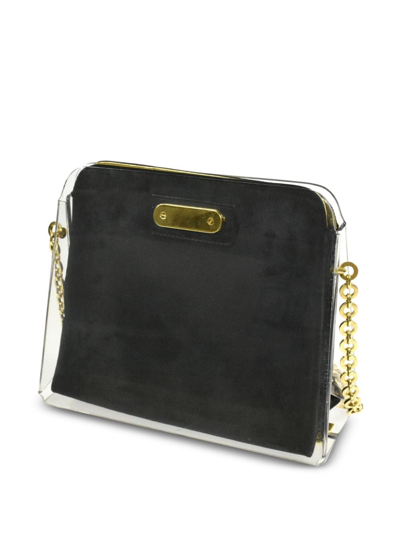 Pre-owned Ferragamo 1990-2000 Gancini Chain Shoulder Bag In Black