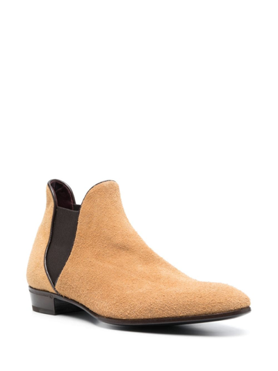 Lidfort Suede Ankle Boots In Brown