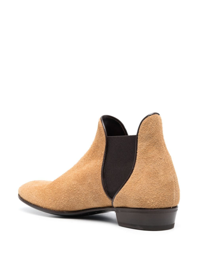Lidfort Suede Ankle Boots In Brown