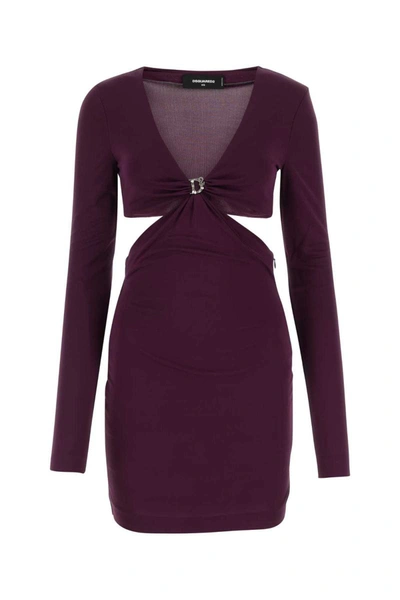 Shop Dsquared2 Dress In Purple