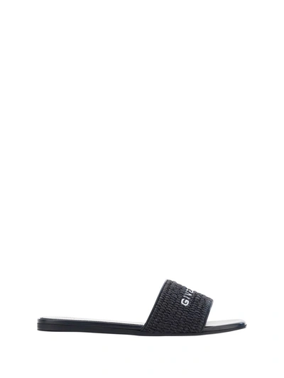 Shop Givenchy Sandals In Black/white