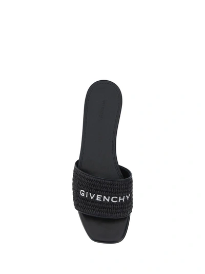 Shop Givenchy Sandals In Black/white