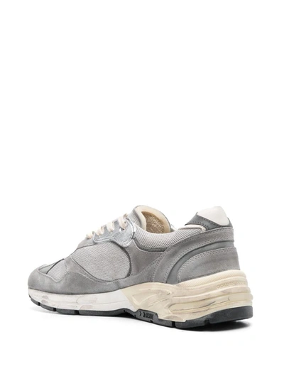 Shop Golden Goose Dad-star Low-top Sneakers In Grey/silver/white