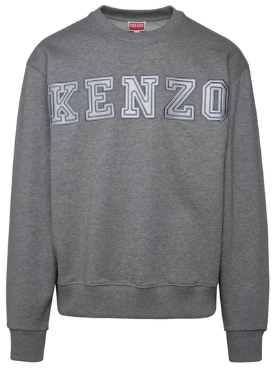 Shop Kenzo Gray Cotton Sweatshirt In Grey