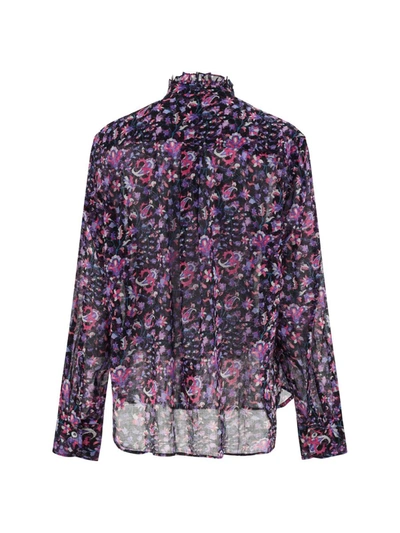 Shop Isabel Marant Étoile Shirts In Midnight/pink