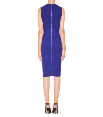 Shop Victoria Beckham Silk-blend Bodycon Dress