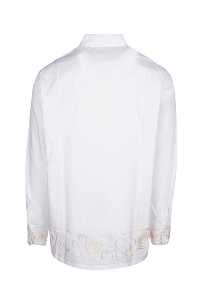 Jacquemus Sleeved Shirt With Embroidered Accents In 1df