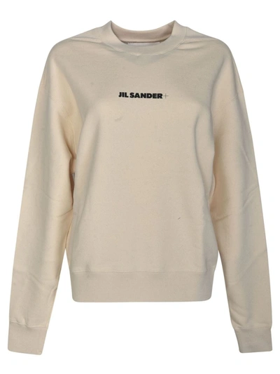 Jil Sander Crew-neck Sweatshirt With Logo Print