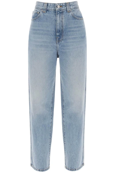 Shop Khaite 'martin' Straight Cut Jeans In Blue