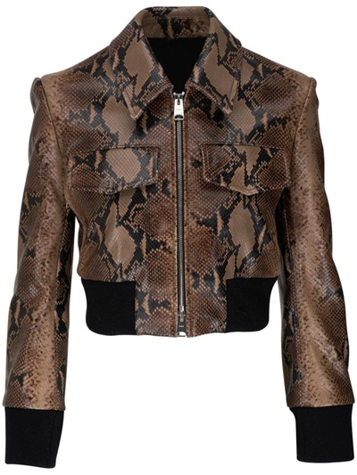Shop Khaite Jacket Clothing In Brown