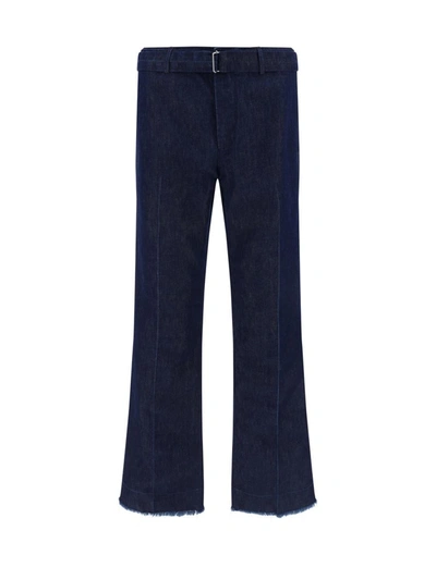 Lanvin Men Dark Blue Denim Pant In Navy Blue