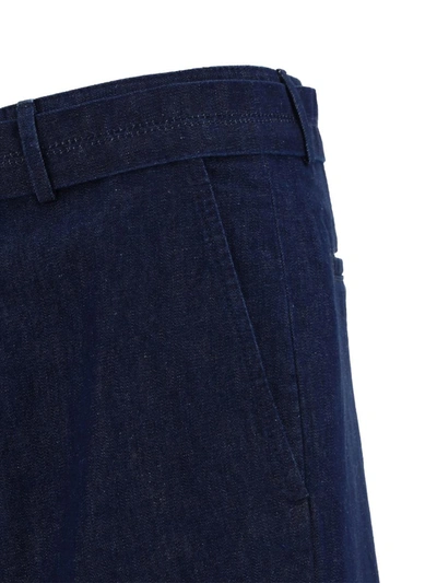 Lanvin Men Dark Blue Denim Pant In Navy Blue