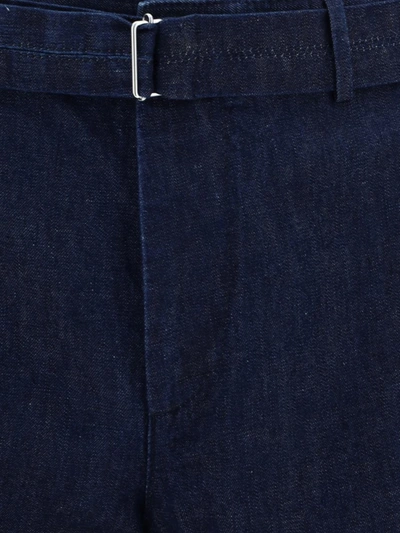 Lanvin Men Dark Blue Denim Pant In Navy Blue